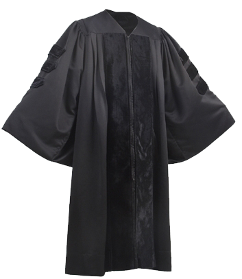 classic doctoral gown